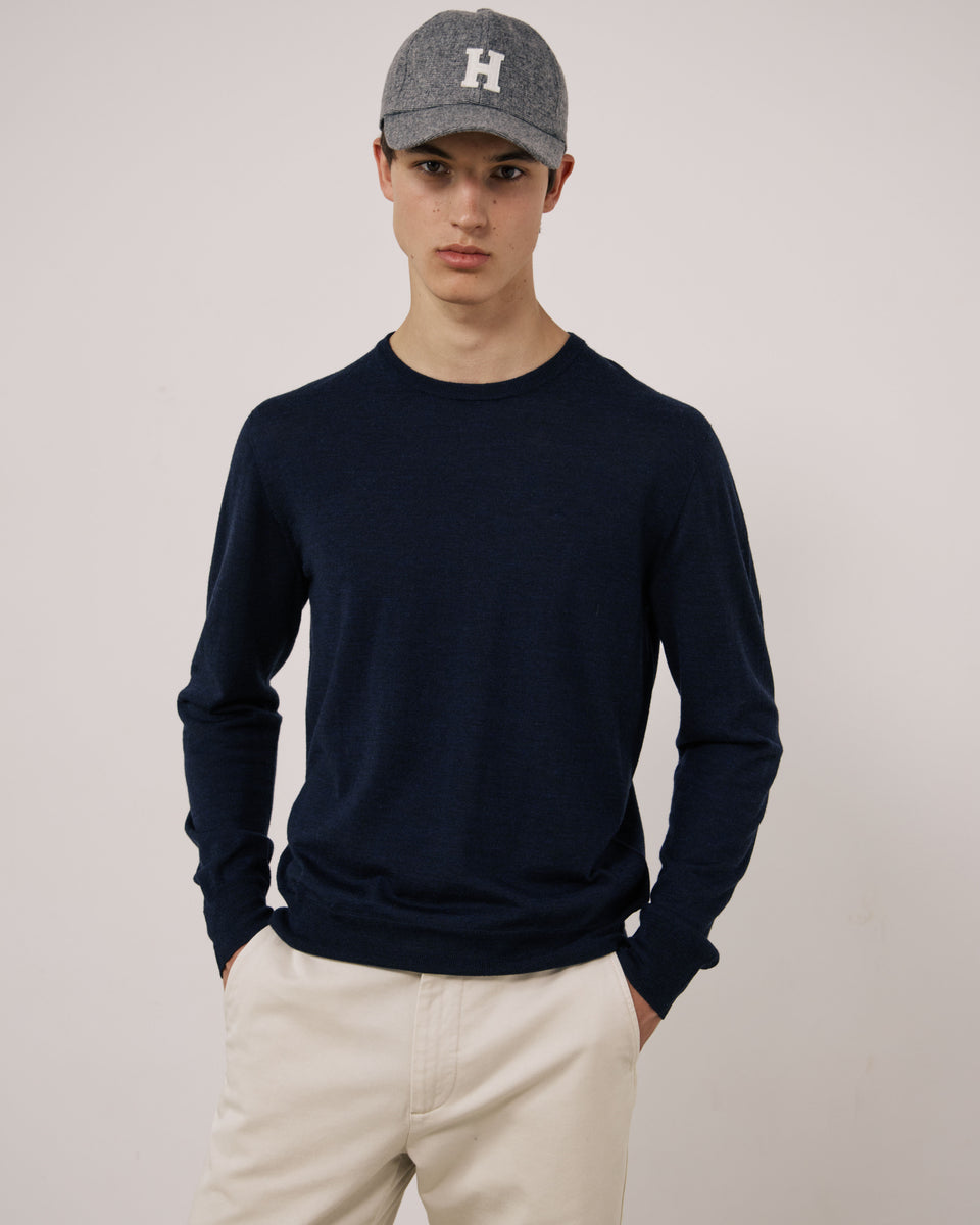 Gorra de franela de lana a cuadros gris para hombre H - Image principale