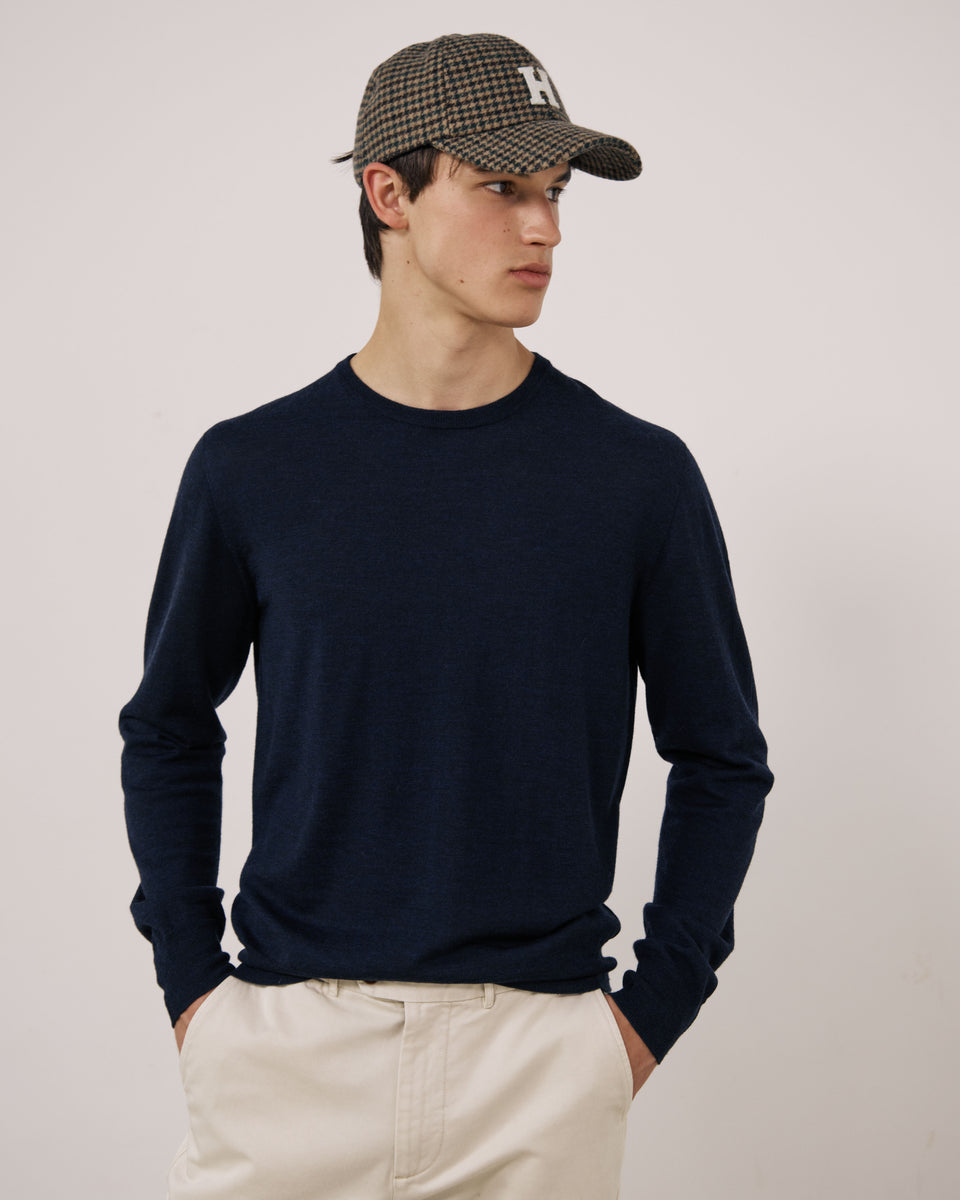 Casquette Homme en Laine Double Face Marron H - Image principale