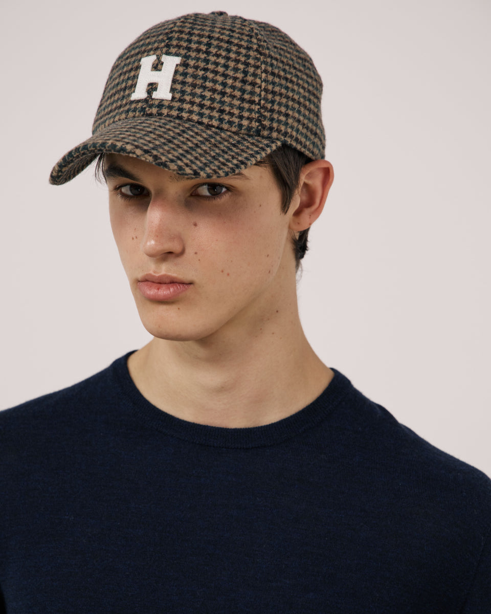 Casquette Homme en Laine Double Face Marron H - Image 2