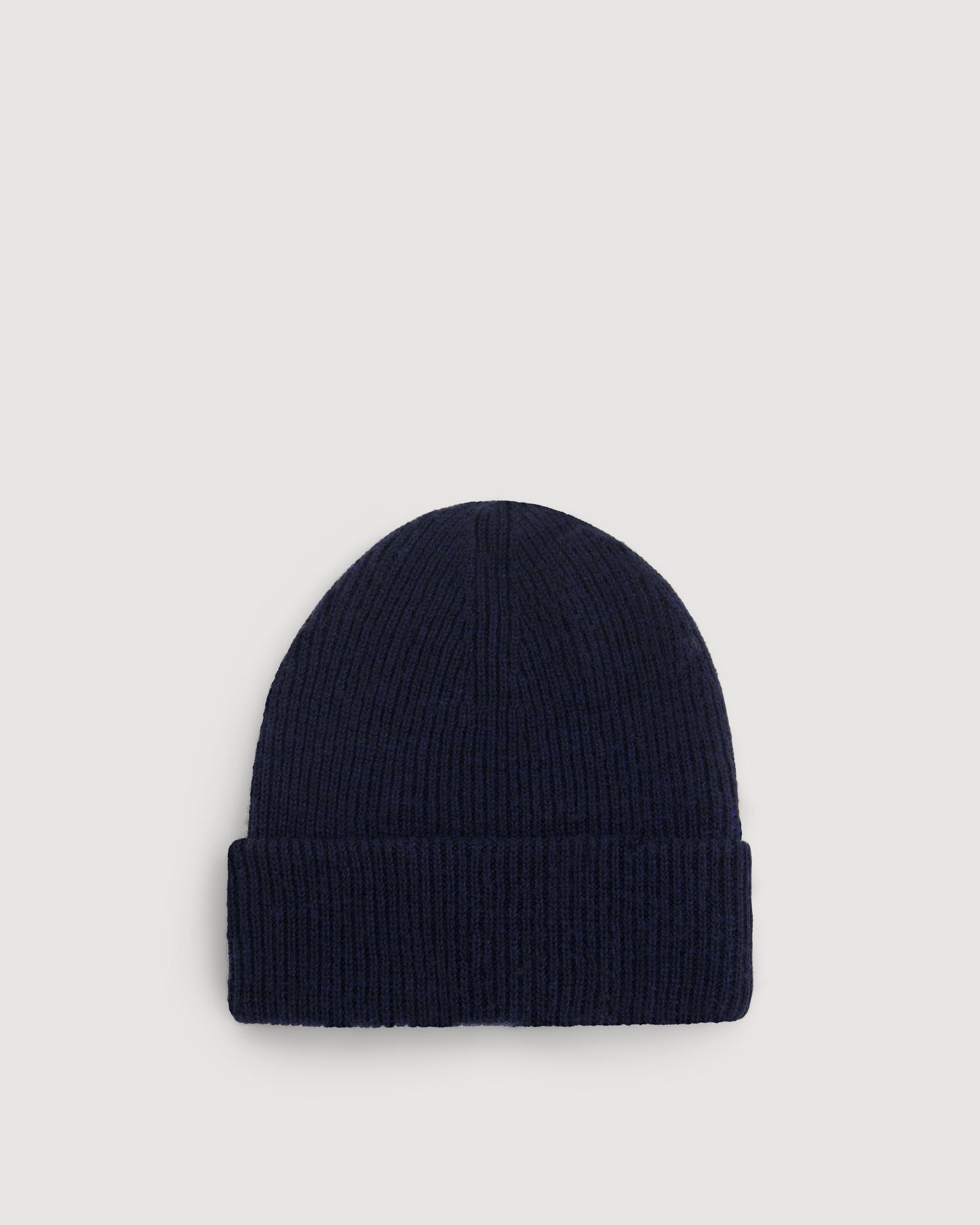 Bonnet Homme en Laine Mérinos Bleu Marine Seamless