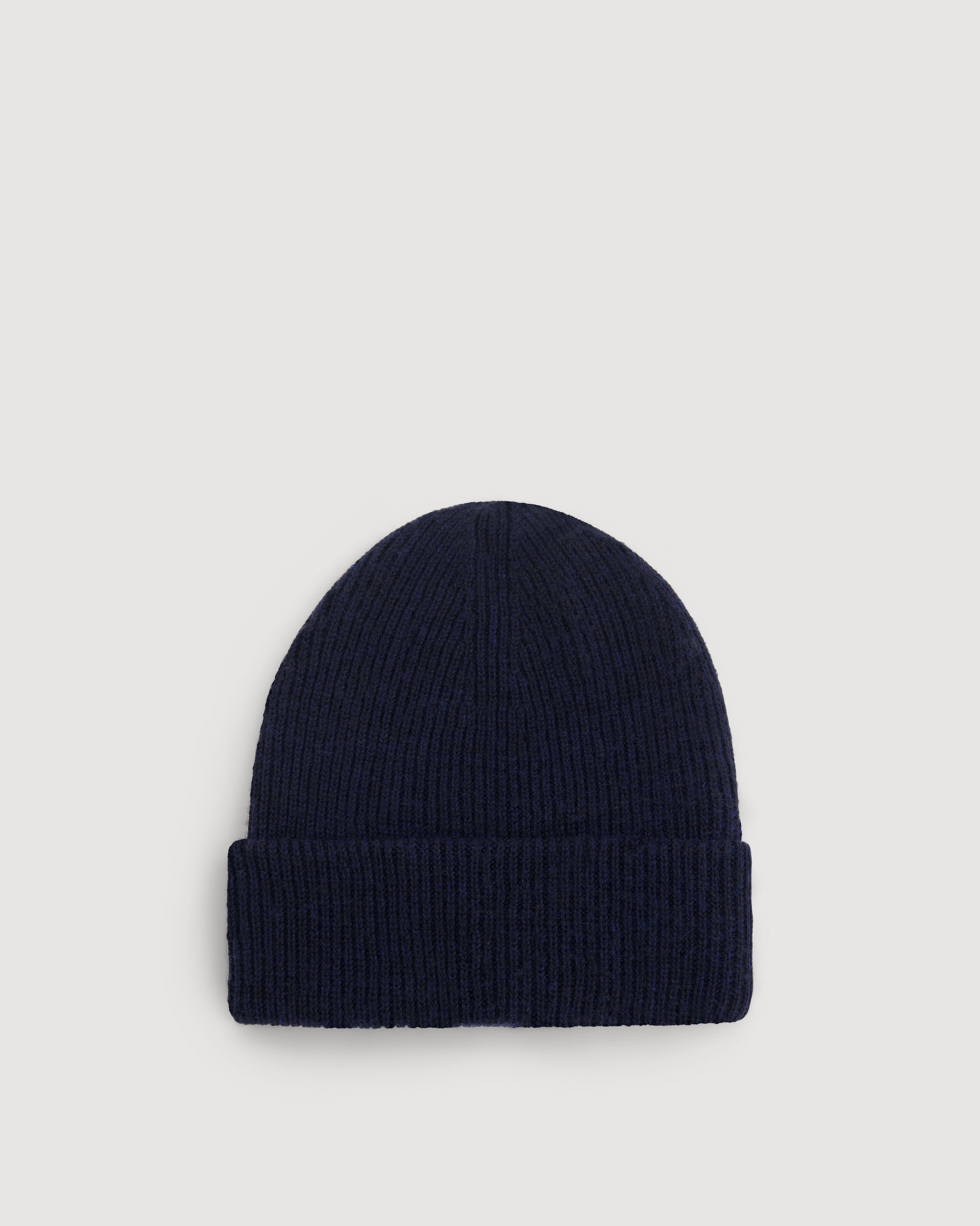 Bonnet Homme en Laine Mérinos Bleu Marine Seamless