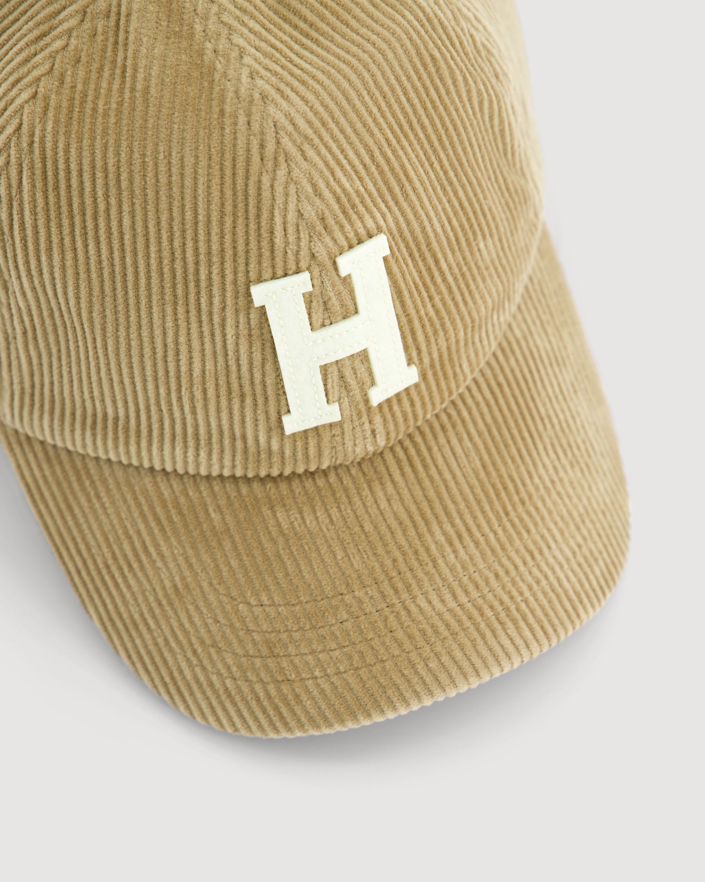 Casquette Femme en Velours Côtelé Kaki