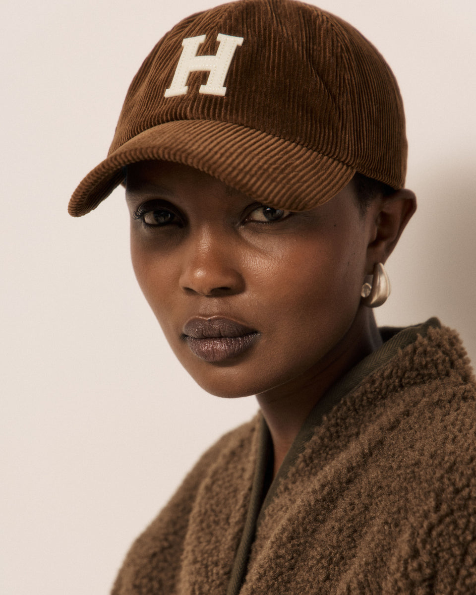 Women's Caramel Corduroy Cap - Image principale