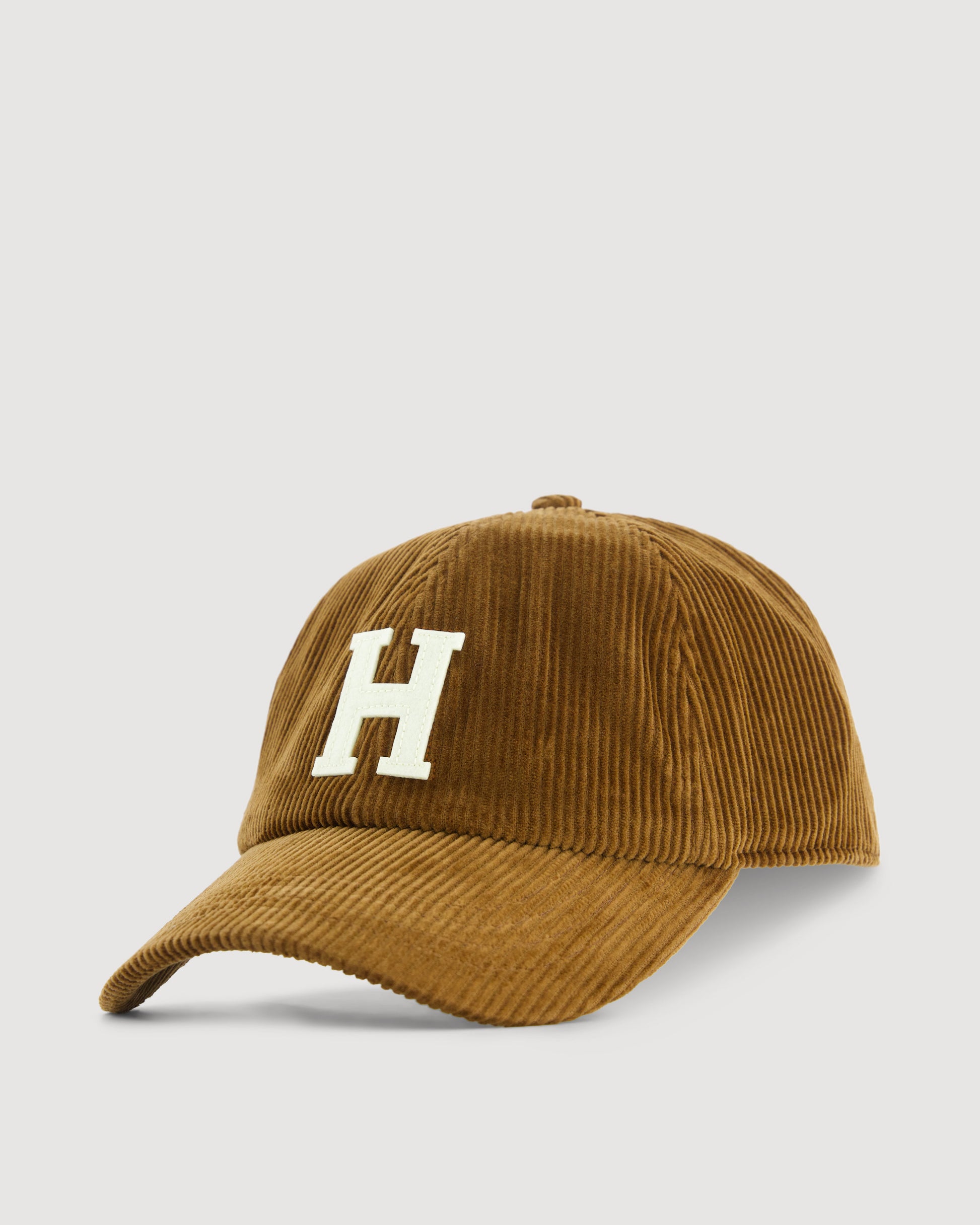 Casquette Femme en Velours Côtelé Caramel