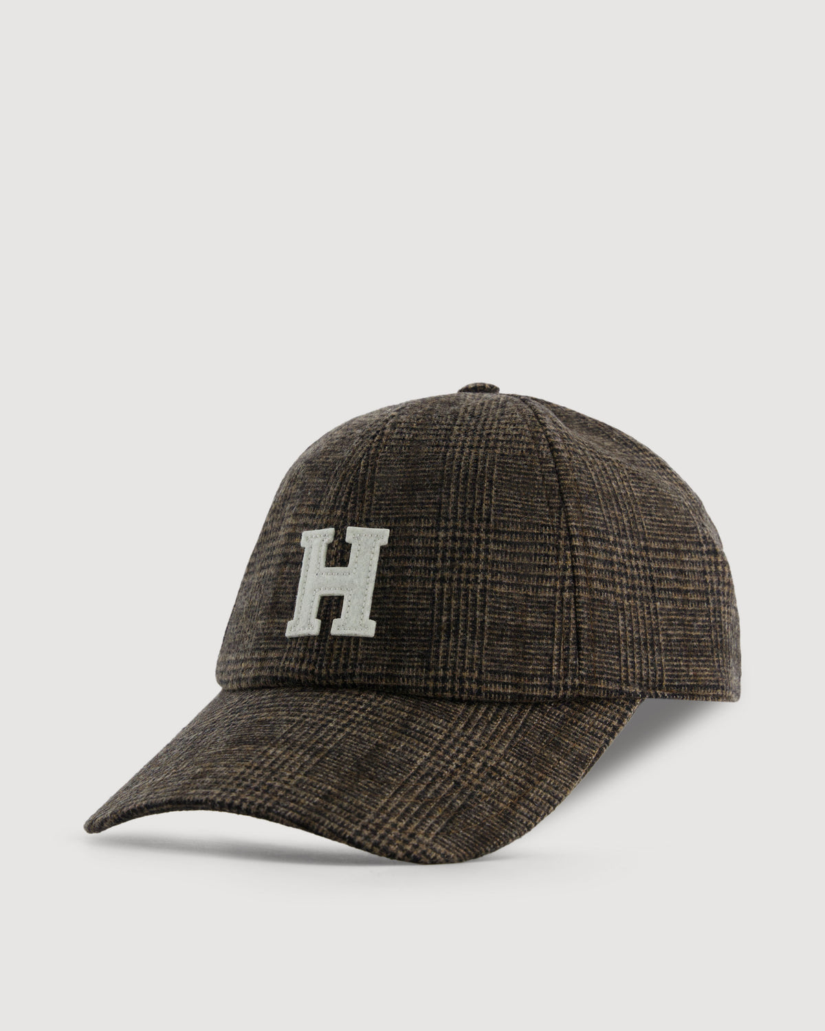 Casquette Femme en Flanelle imprimé Prince de Galles Marron H