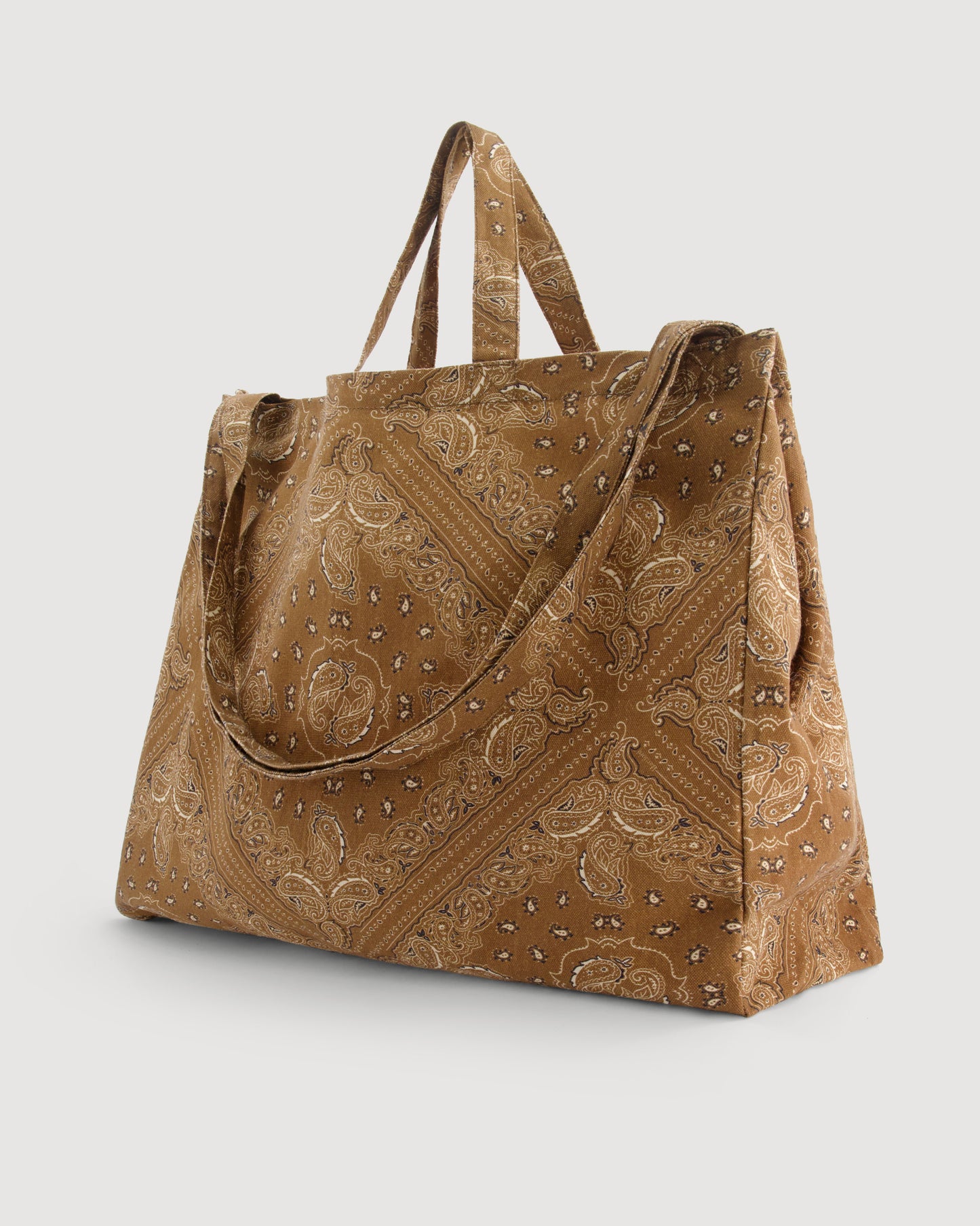 Sac Femme en Coton imprimé Cappuccino Paisley