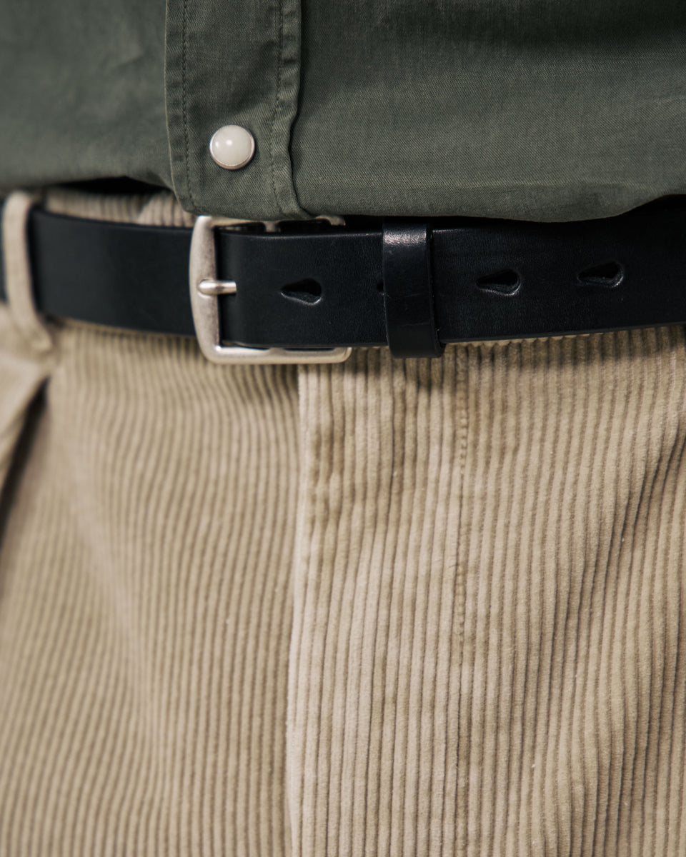 Ceinture Homme en Cuir Noir Austin - Image 3