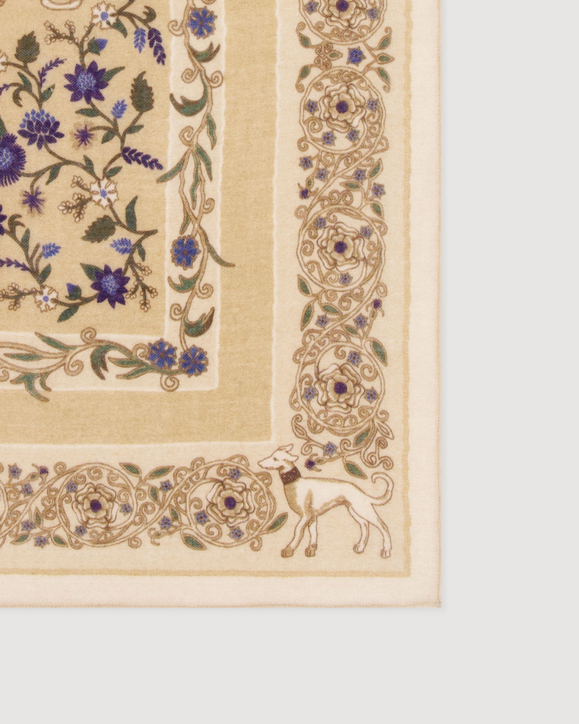 Echarpe Homme en Laine Beige Bandana
