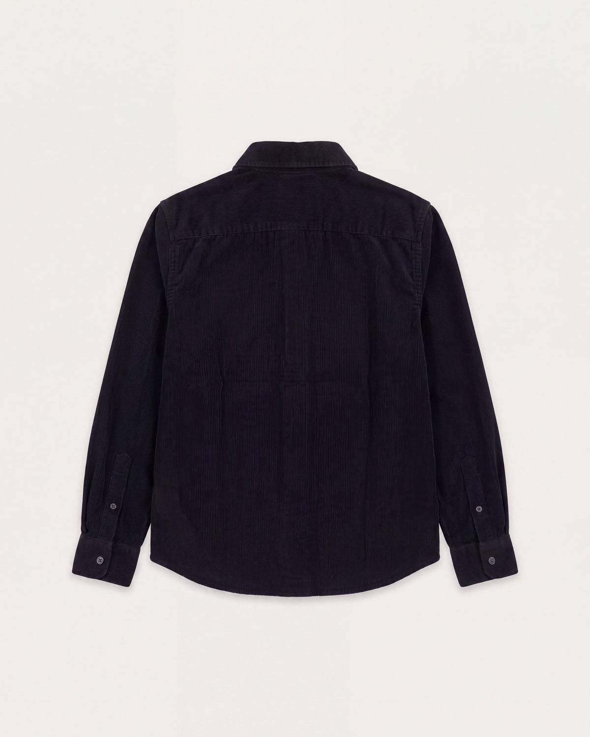 Chemise Garçon en Velours Côtelé Fin Bleu Marine Paul