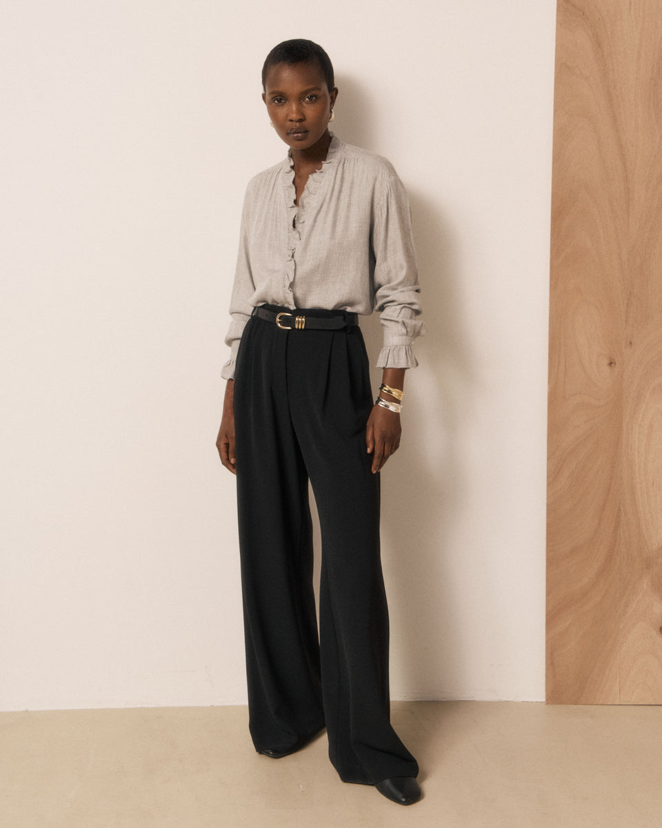 Chemise Femme en Laine mélangée Gris Carmela - Image 2