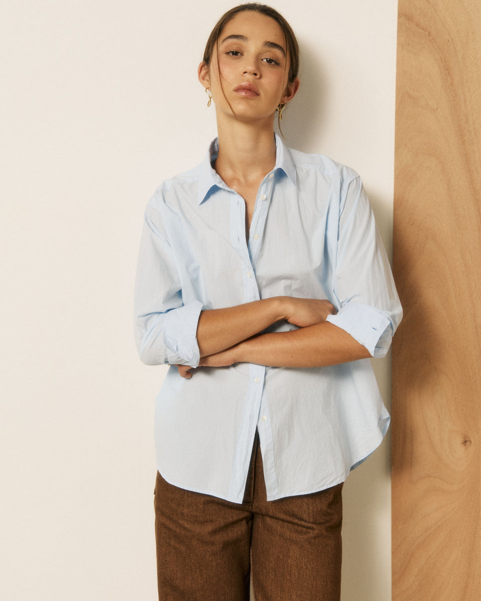 Chemise Femme en Popeline Bleu Ciel Choice - Image principale