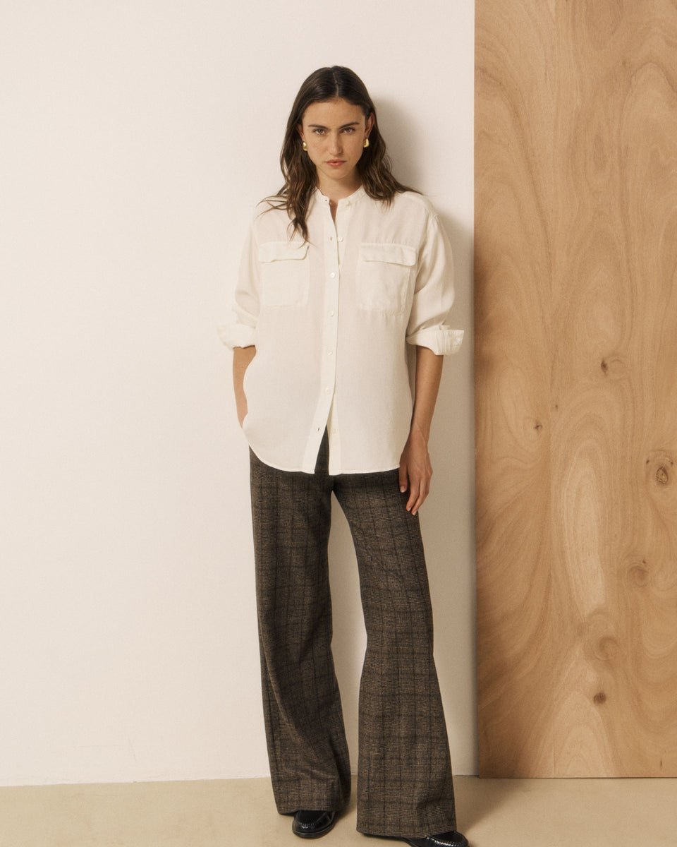 Chemise Femme en Lyocell Crème Christia - Image 2