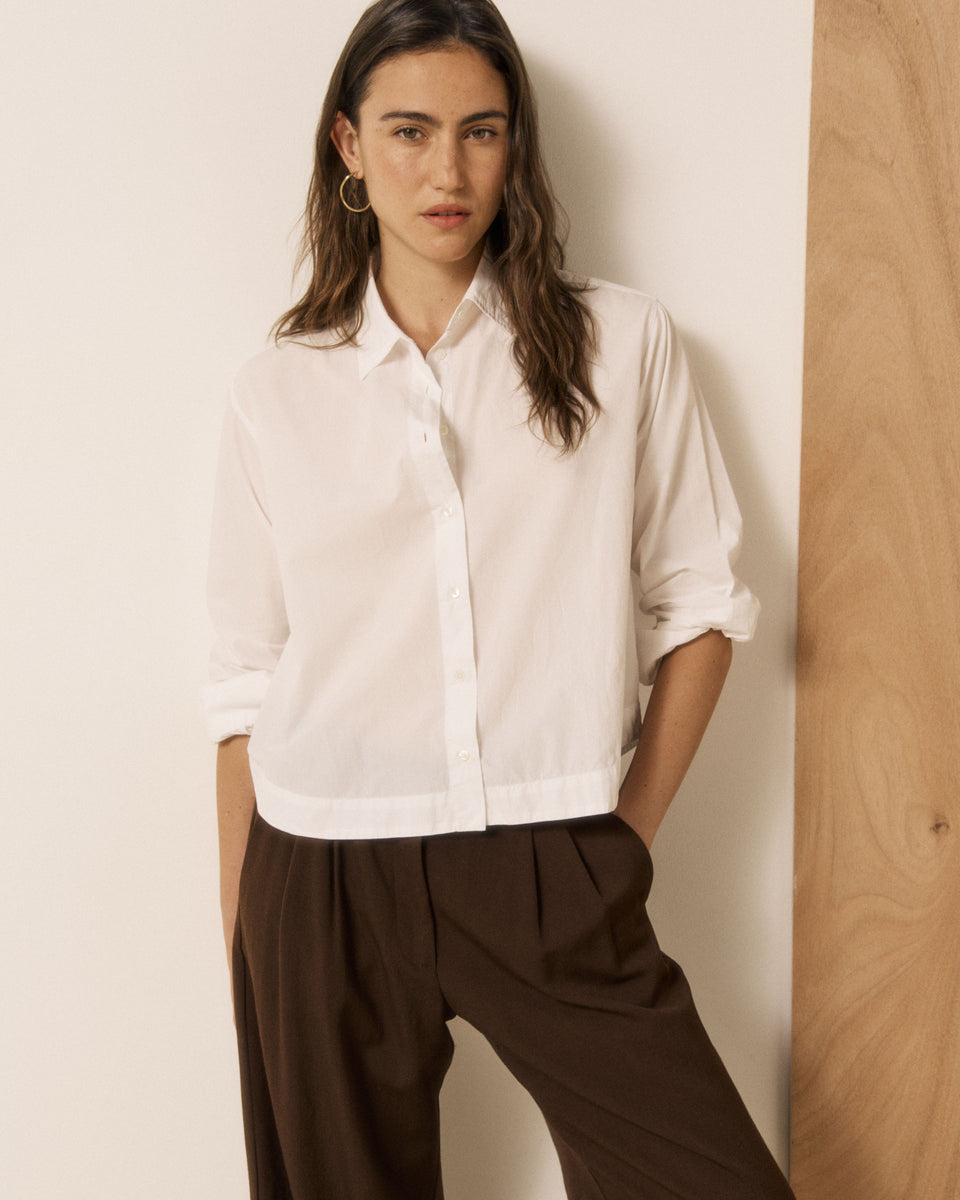 Chemise Femme en Popeline Blanc Clove - Image principale