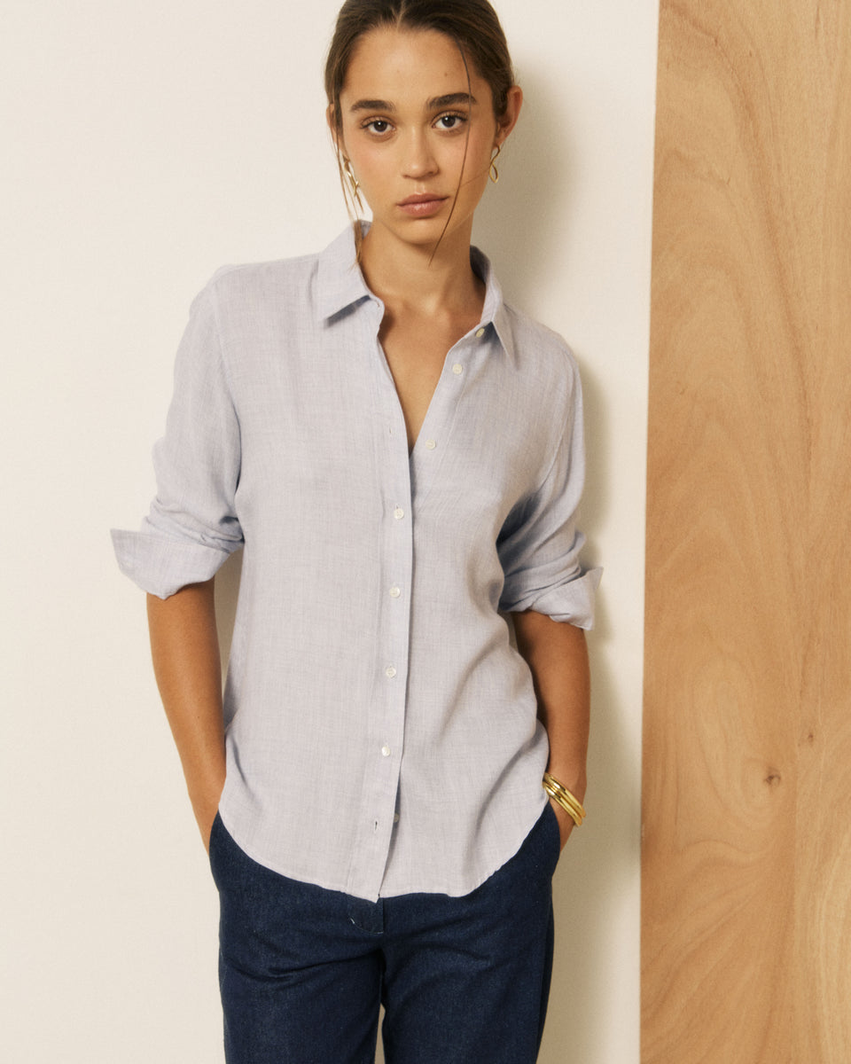 Chemise Femme en Laine mélangée Bleu Coraz - Image principale