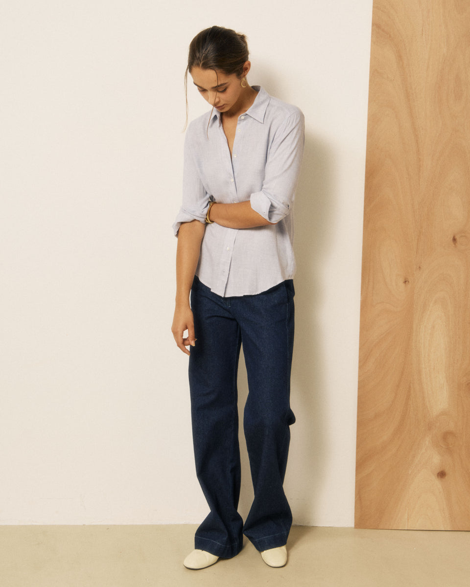 Chemise Femme en Laine mélangée Bleu Coraz - Image 3