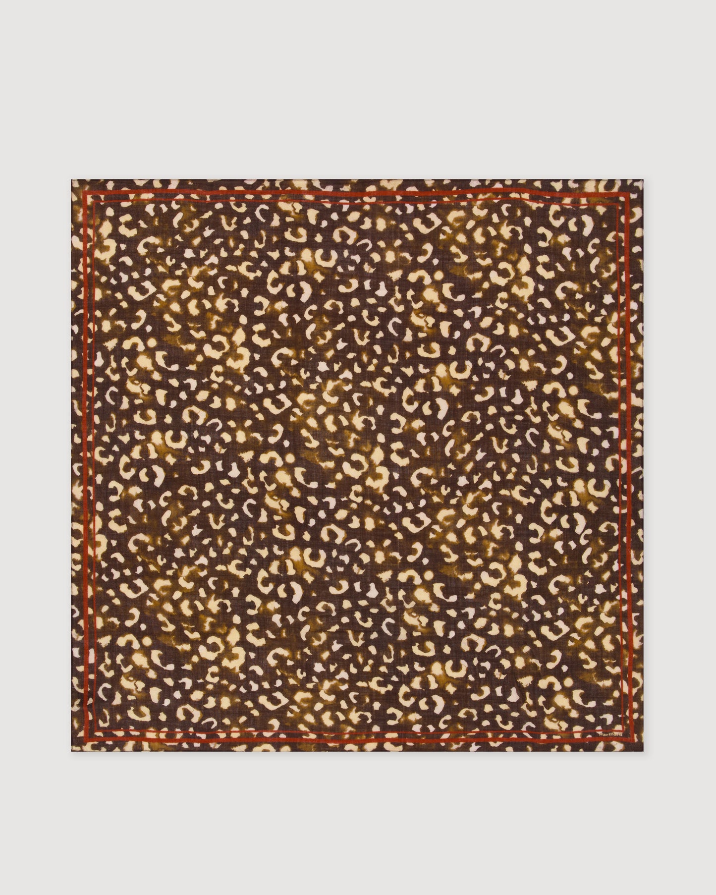 Echarpe Femme en Laine Léopard Chocolat
