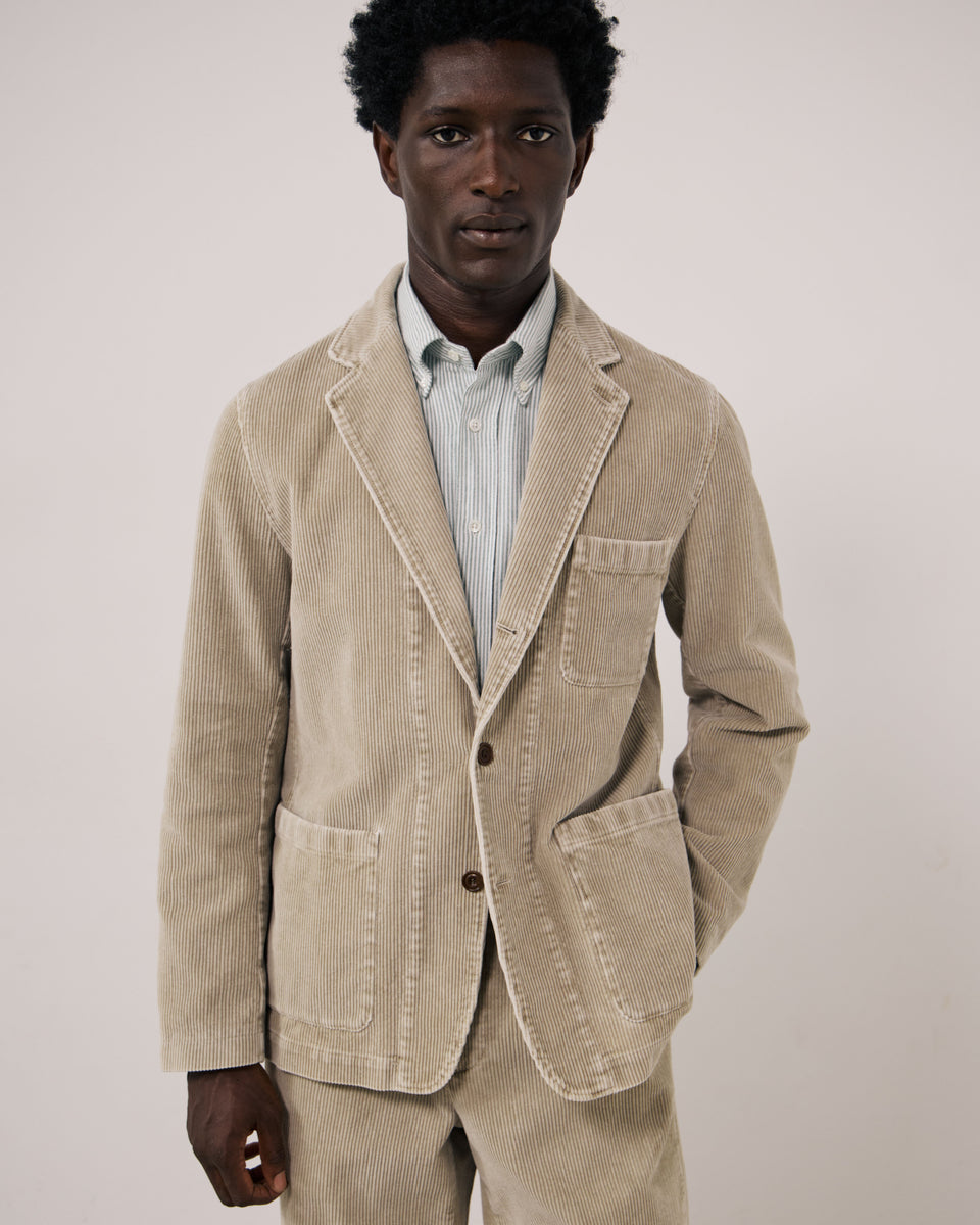 Veste Homme en Velours Côtelé Sable Julian - Image principale