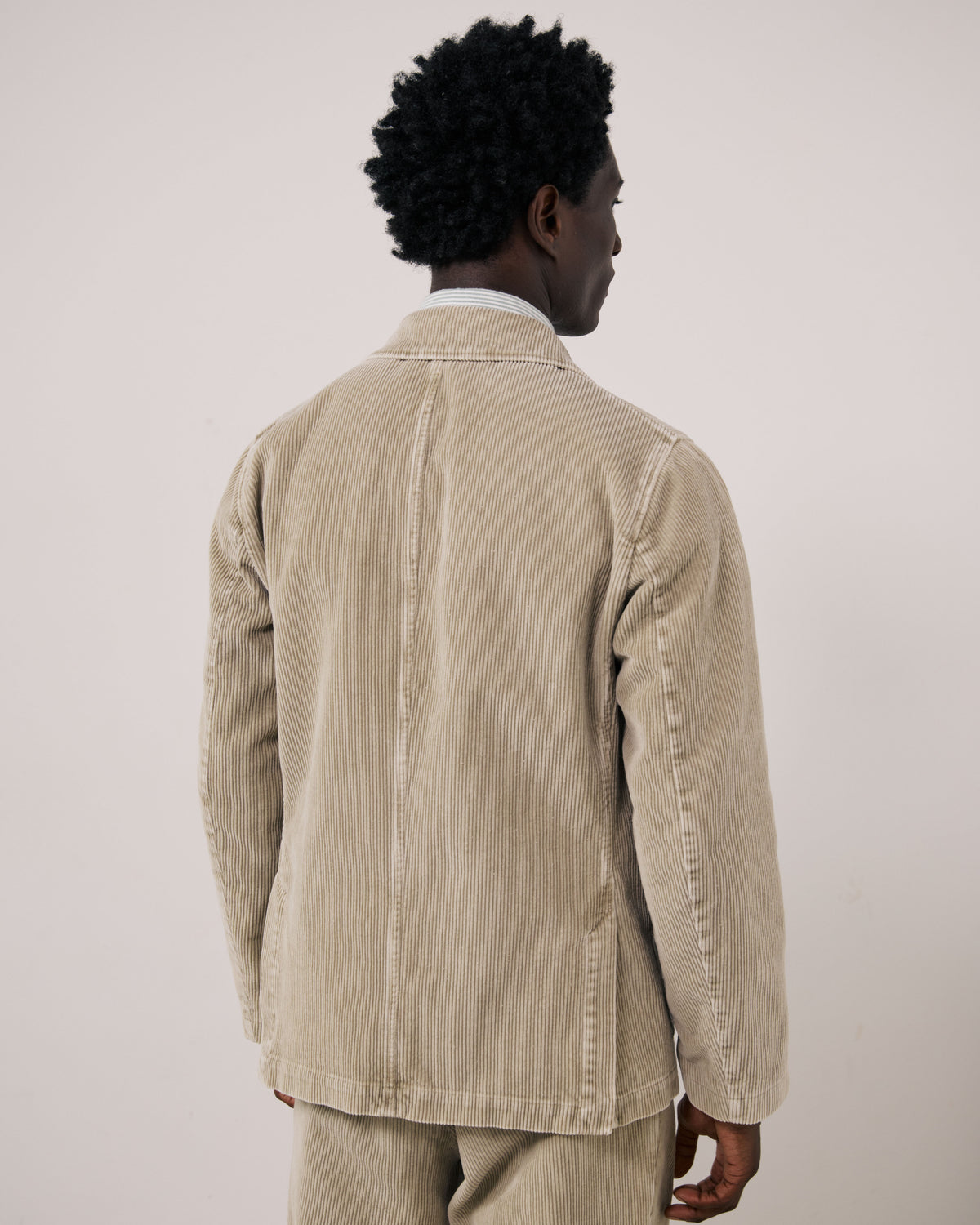 Veste Homme en Velours Côtelé Sable Julian