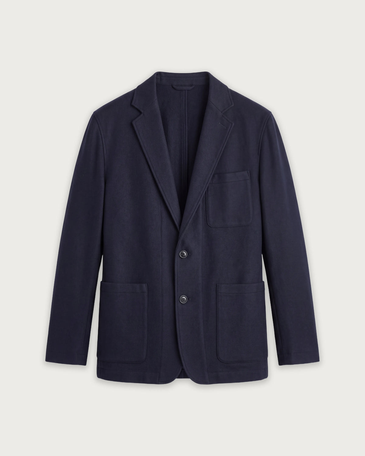 Veste Homme en Flanelle de laine Bleu Marine Julian