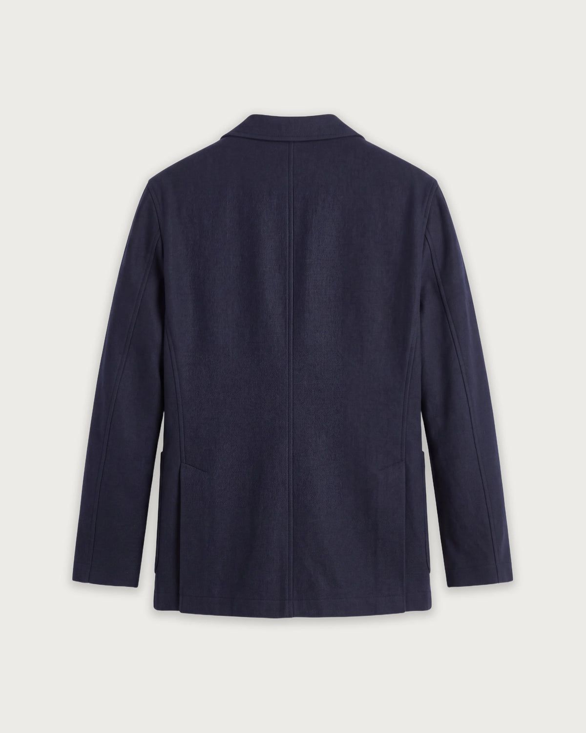 Veste Homme en Flanelle de laine Bleu Marine Julian