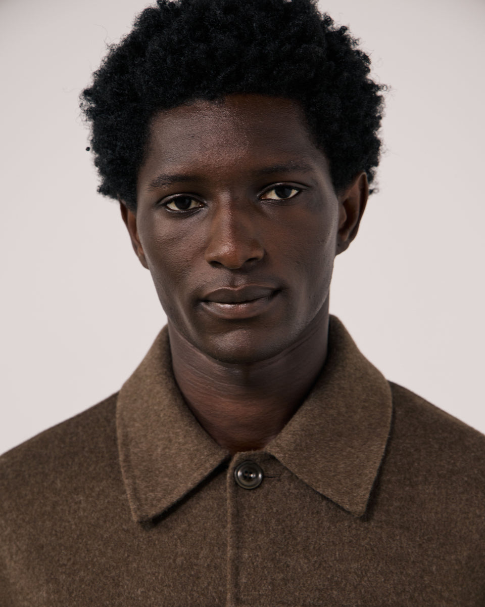 Veste Homme en Laine Double Face Marron Dary - Image 3