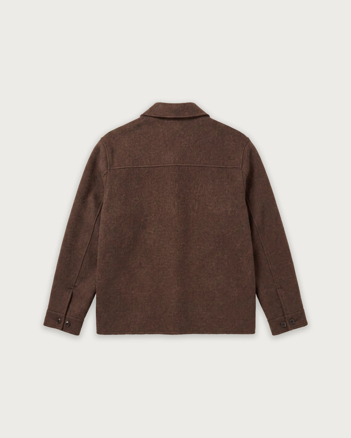 Veste Homme en Laine Double Face Marron Dary