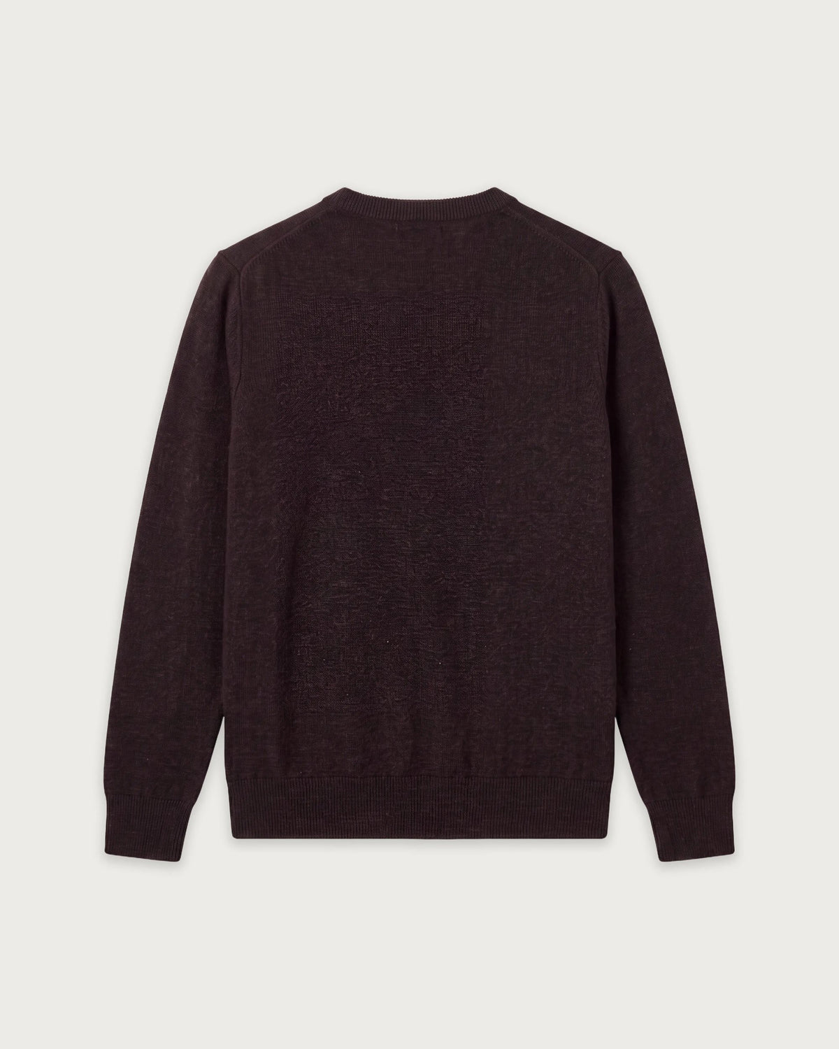 Pull Garçon en Laine & Cachemire Marron Crew