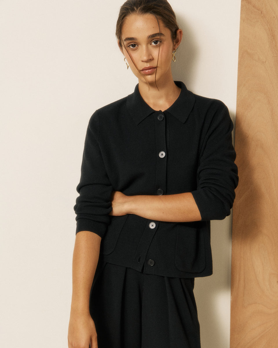 Medaline Women's Black Merino Wool Shirt - Image 3
