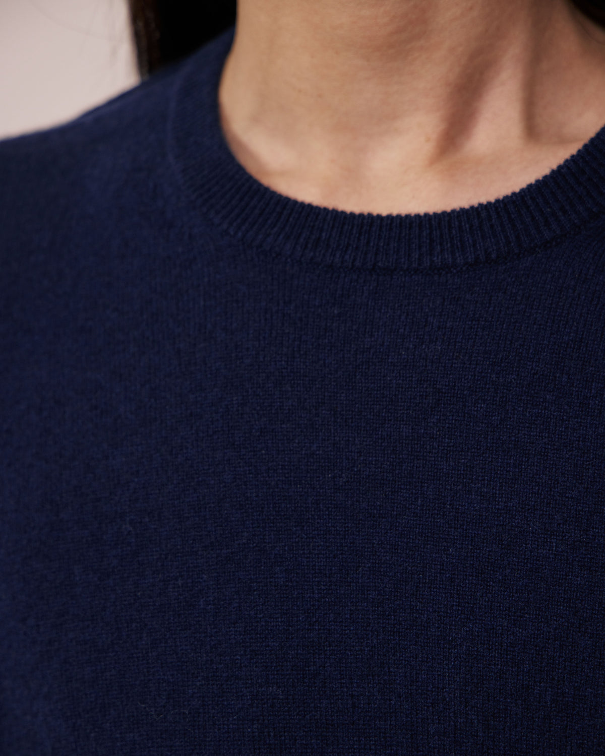 Pull Homme en Laine & Cachemire Bleu Marine Crew