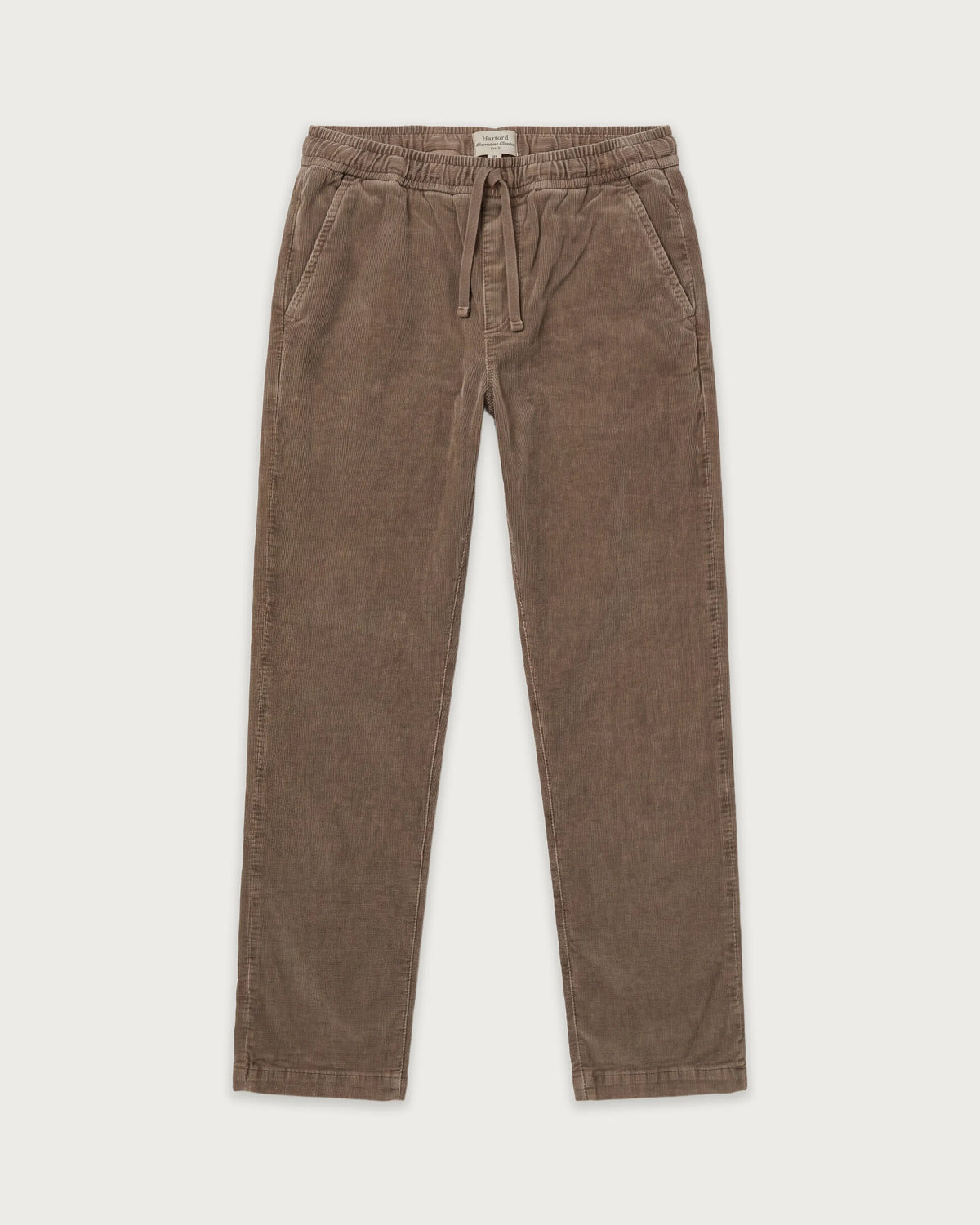 Pantalon Garçon en Velours Côtelé Taupe Gym