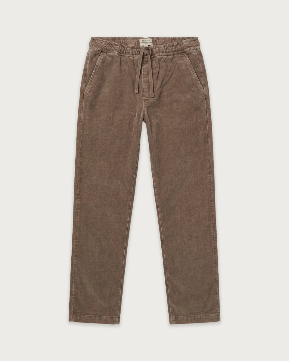 Pantalon Garçon en Velours Côtelé Taupe Gym - Image principale