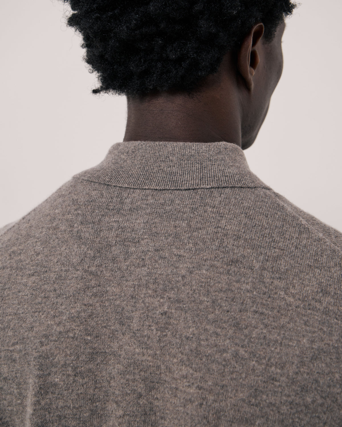 Pull Homme en Laine & Cachemire Marron Cashmere Polo