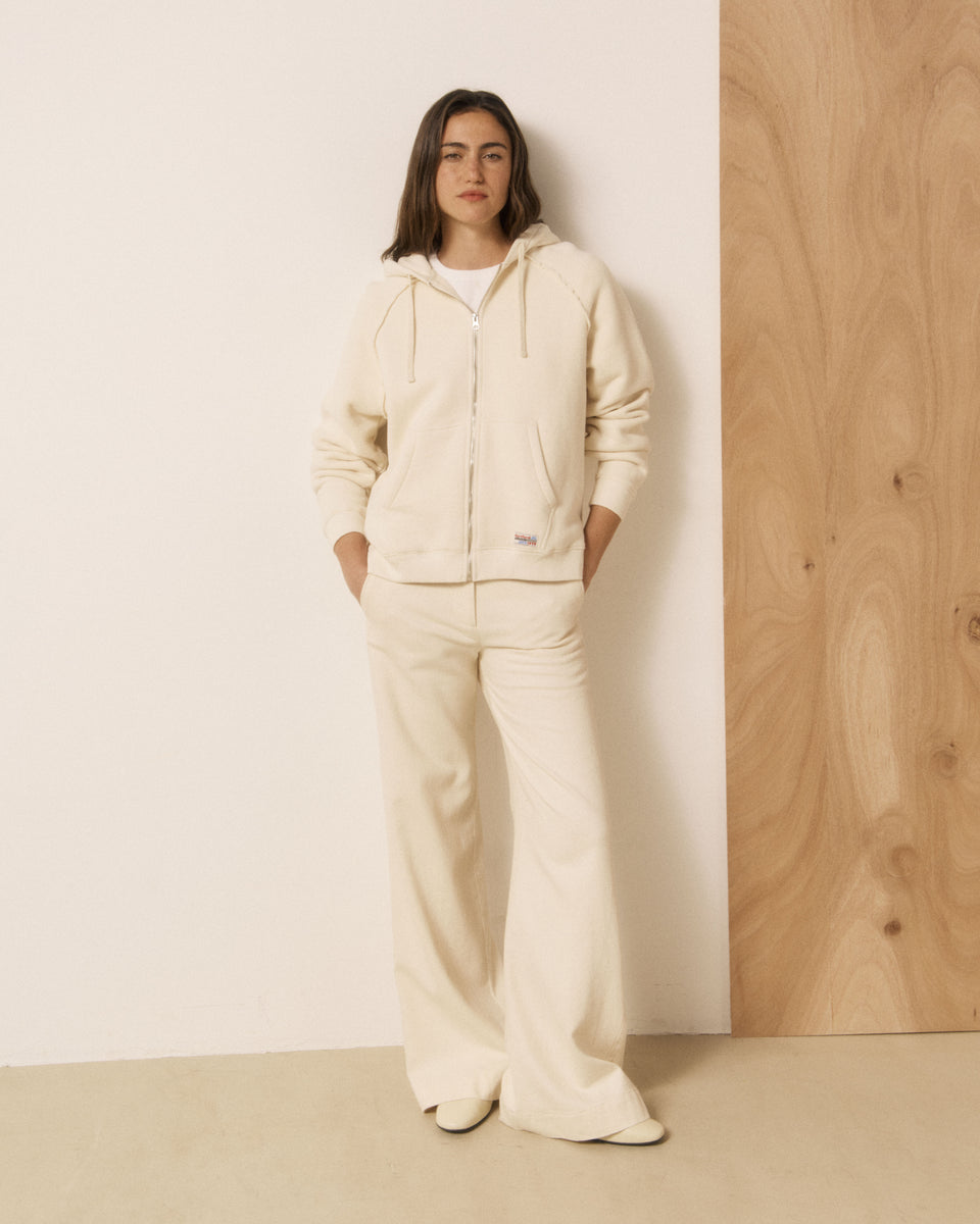 Sweatshirt Femme en Molleton Vanille Tawen - Image 2