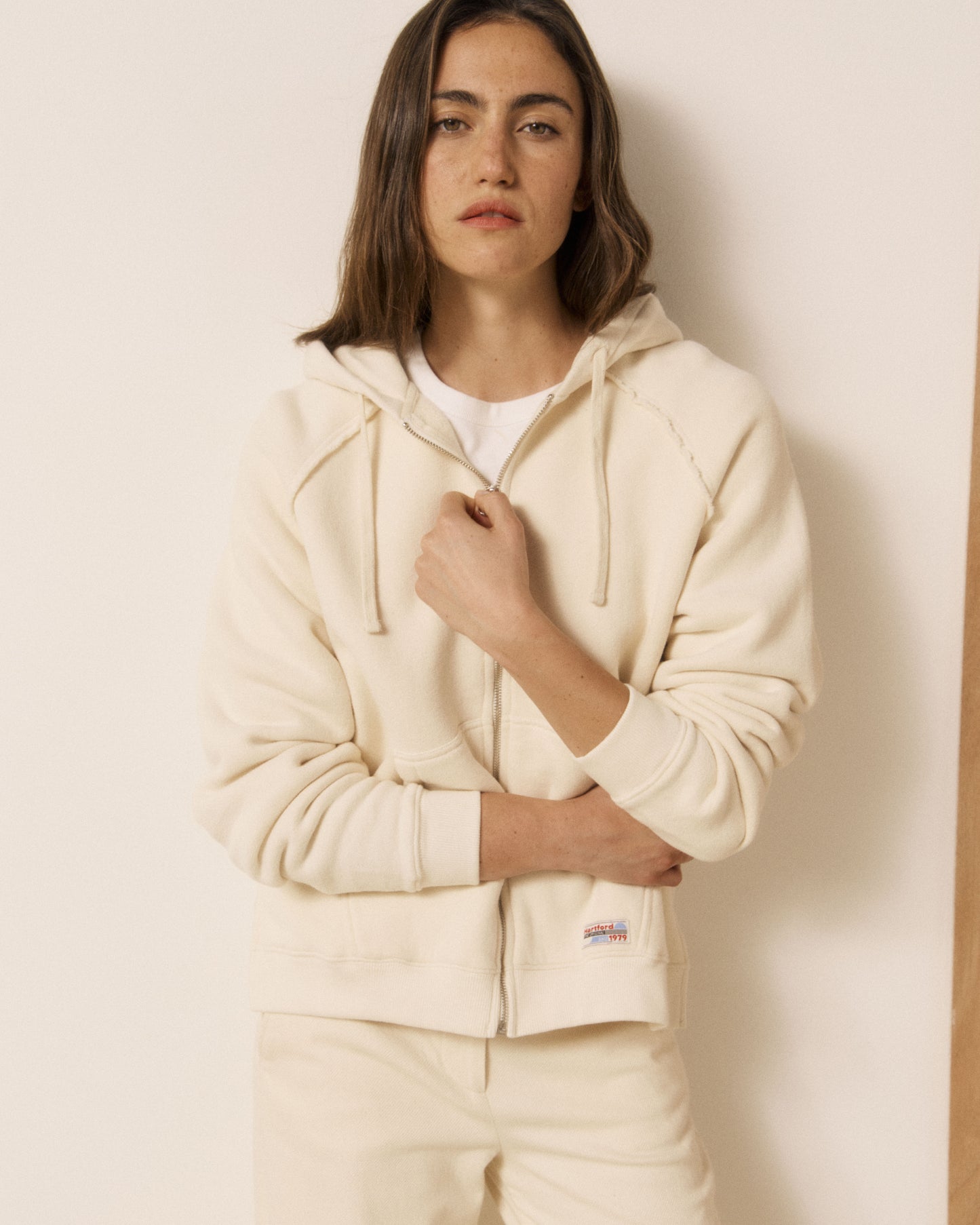 Sweatshirt Femme en Molleton Vanille Tawen