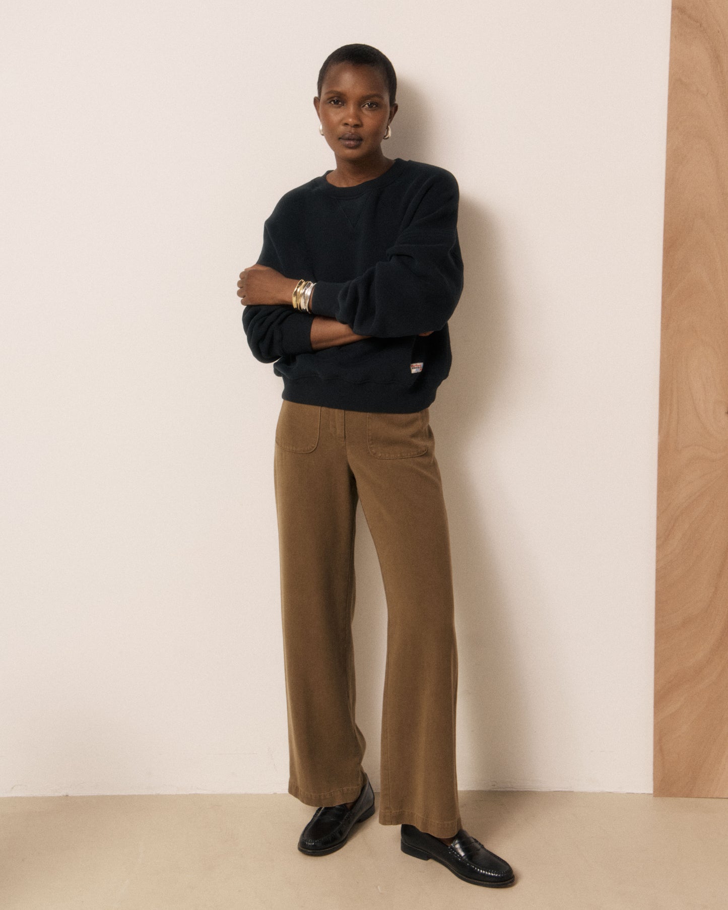 Sweatshirt Femme en Molleton Noir Tagada