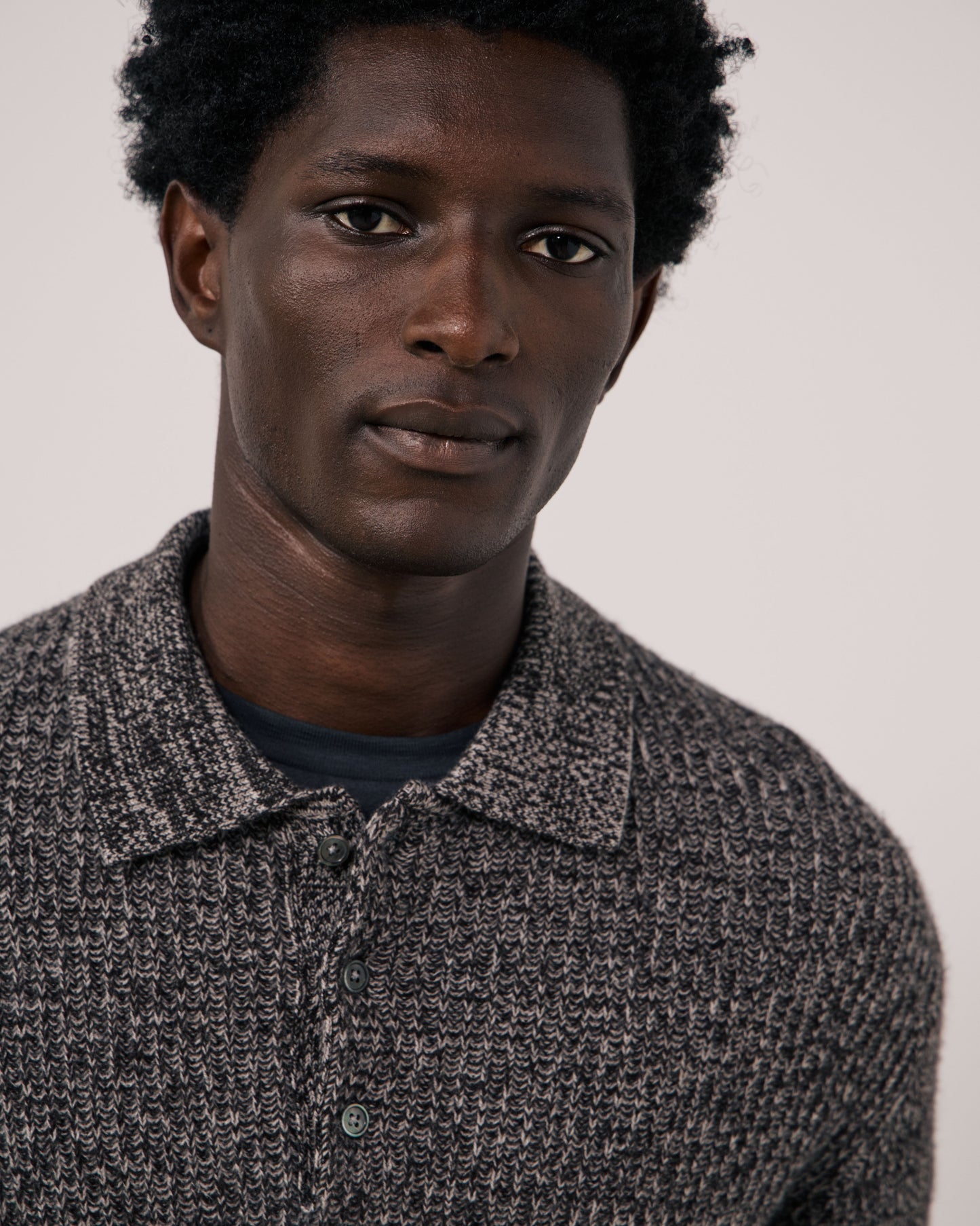 Pull Homme en Laine & Cachemire Marron Marl Polo