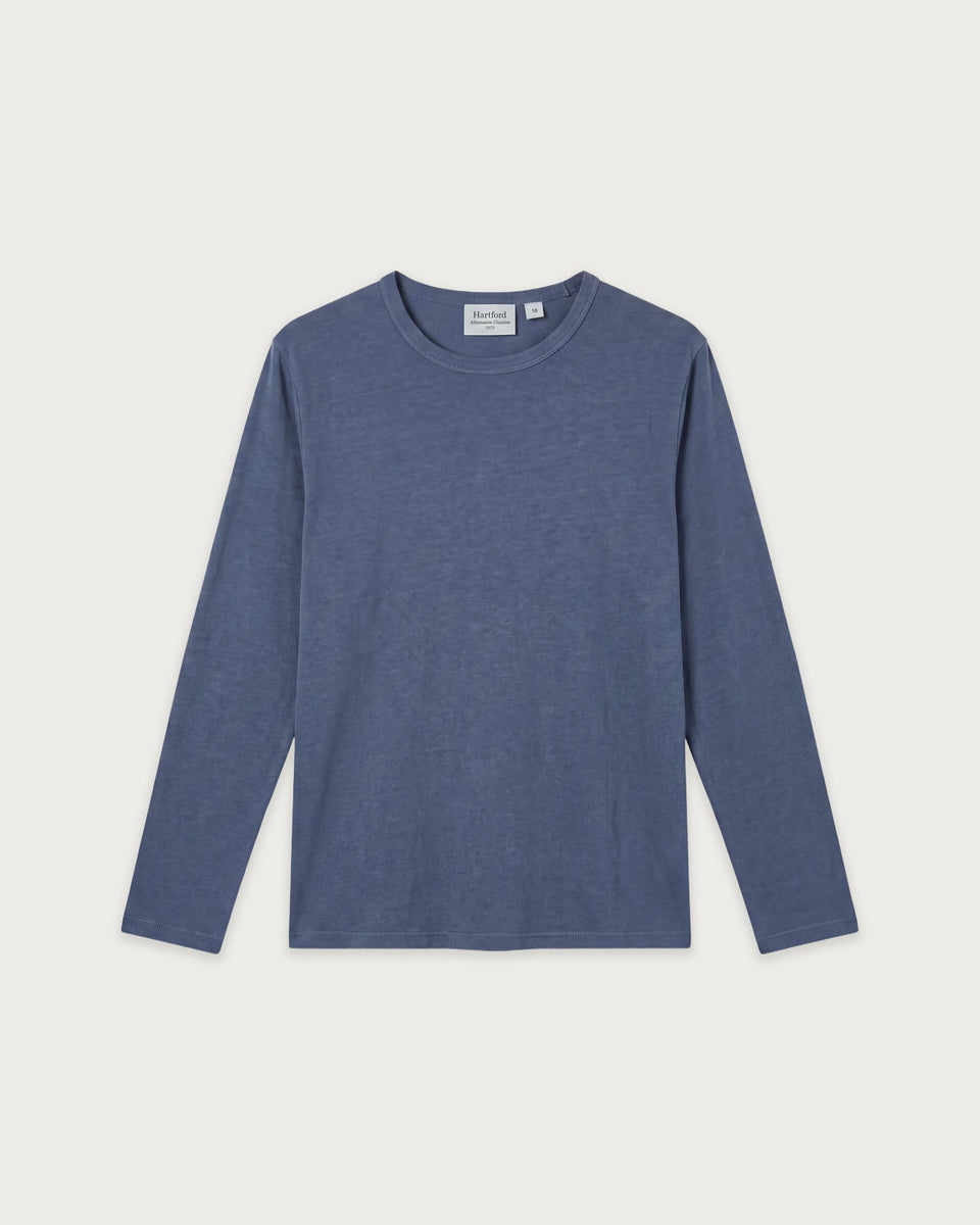 T-shirt Garçon en Jersey de Lyocell & Coton Bleu Cobalt - Image principale