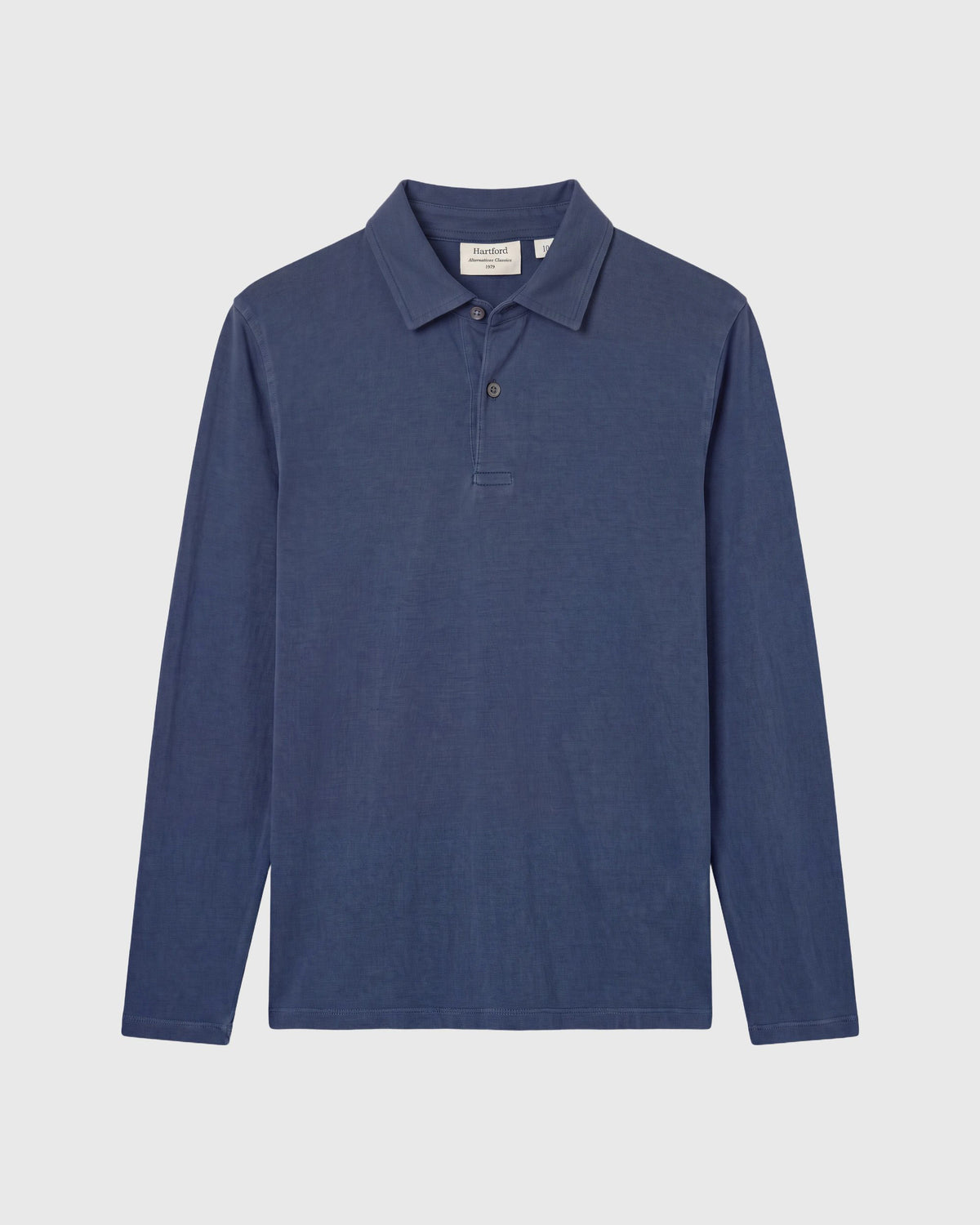 Polo Garçon en Jersey de Lyocell & Coton Bleu Cobalt