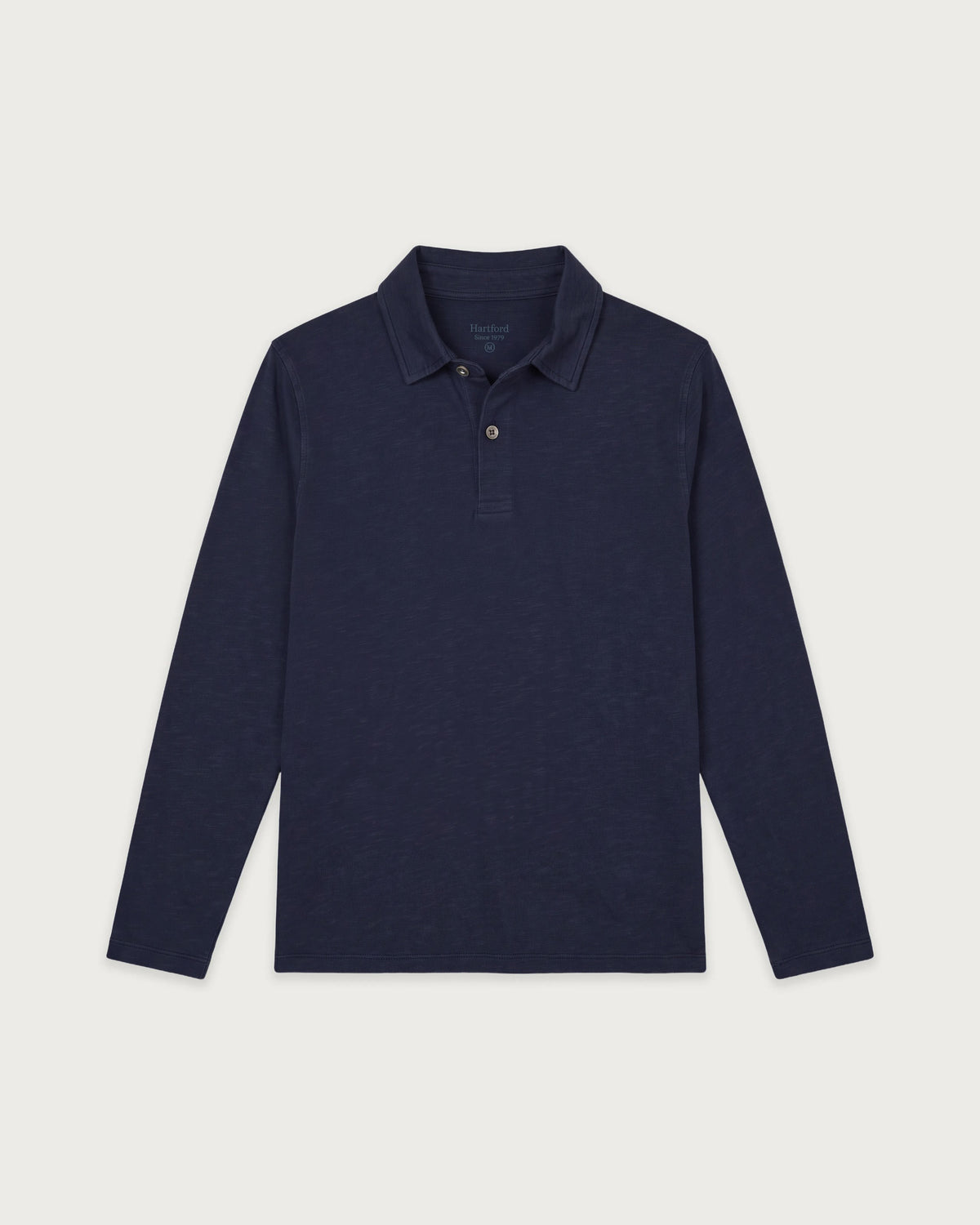 Polo Garçon en Coton Slub Bleu Marine