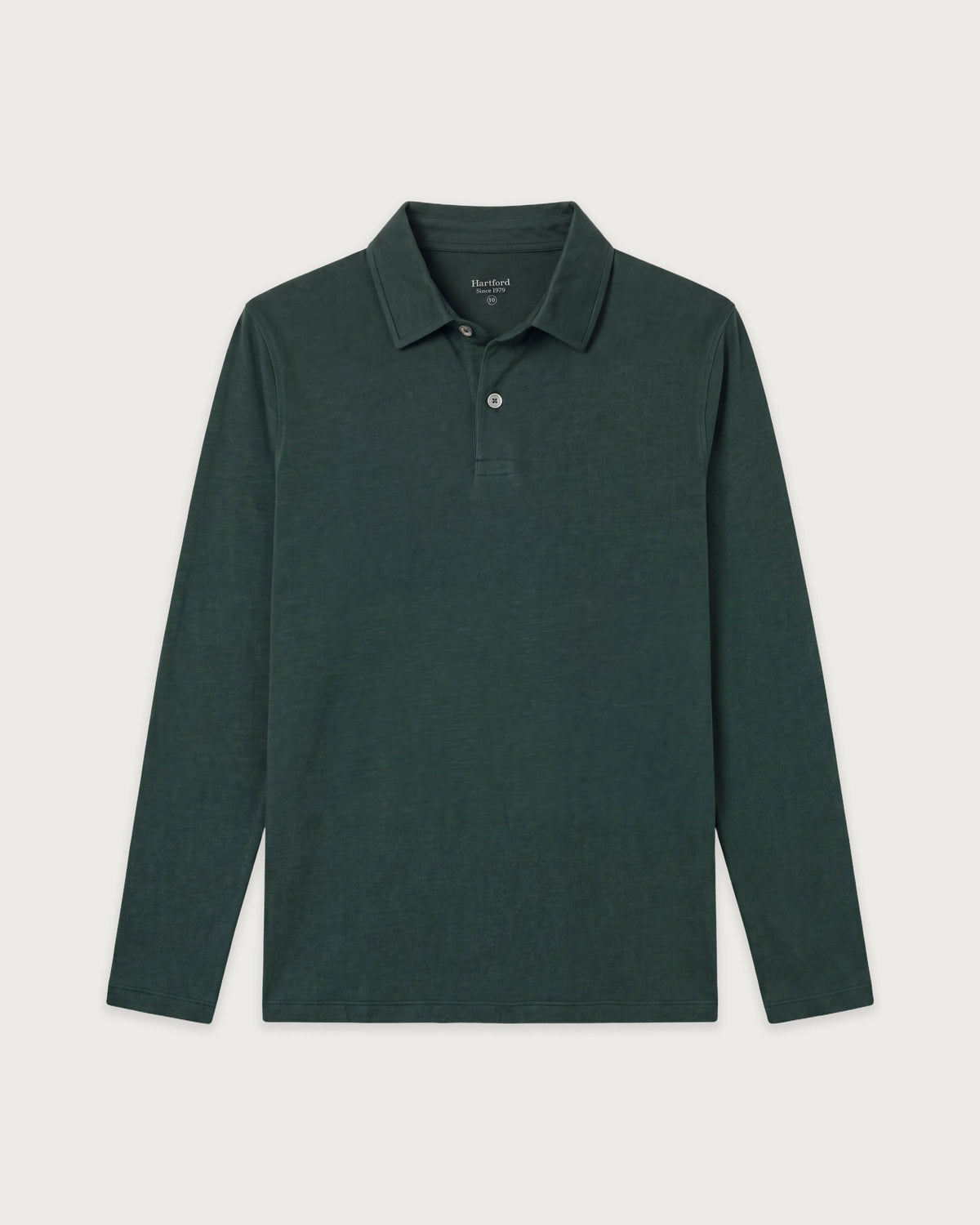 Polo Garçon en Coton Slub Vert Forêt
