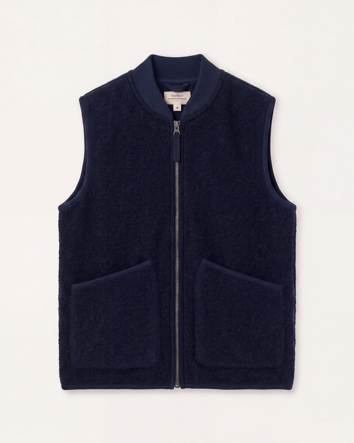 Gilet Garçon en Laine Bouillie Bleu Marine