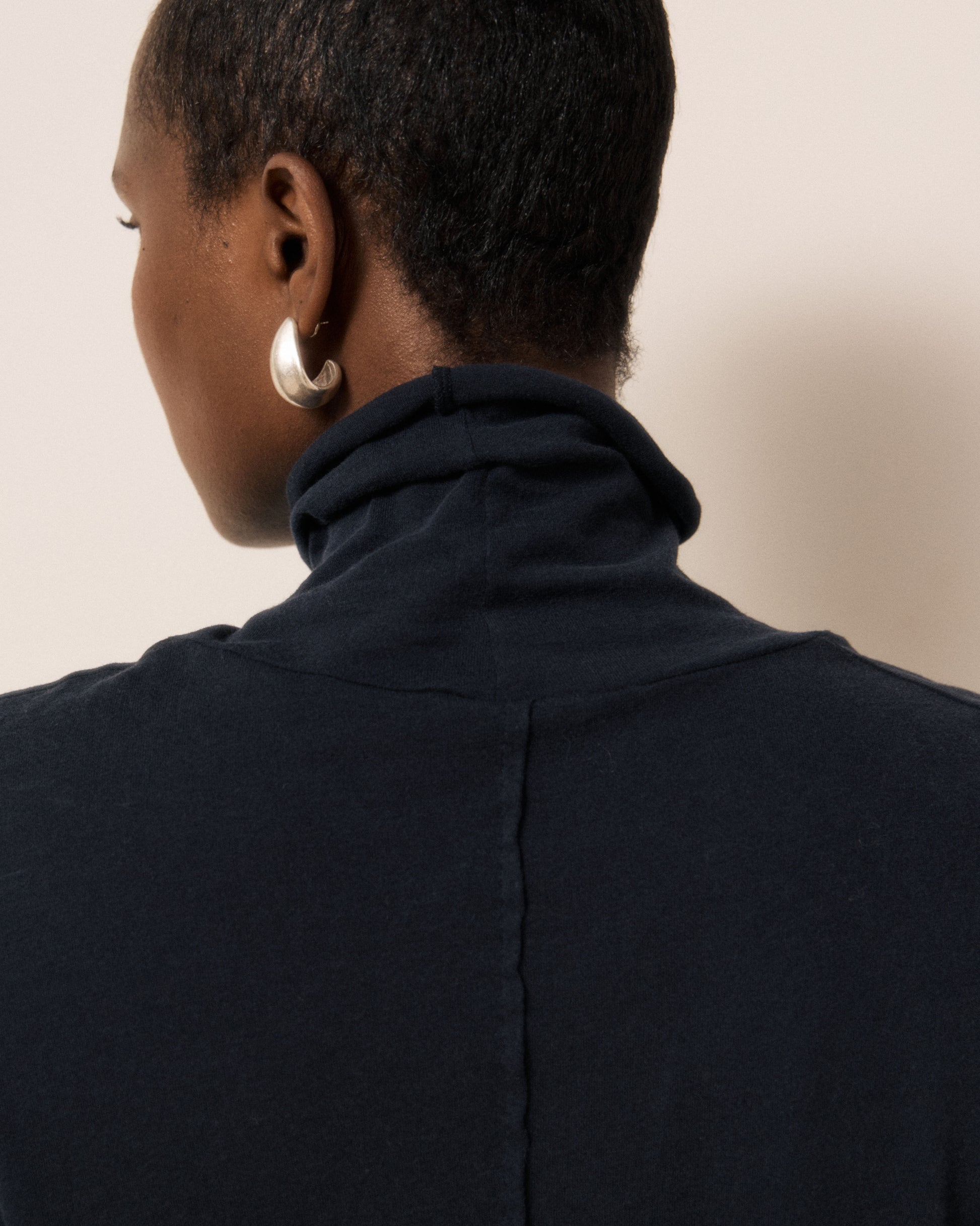 T-shirt Femme en Coton & Modal Bleu Nuit Typhan