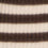 T-shirt Femme en Coton Côtelé à Rayures Ecru & Chocolat Taurua