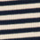 T-shirt Femme en Coton Côtelé à Rayures Ecru & Bleu Marine Taurua