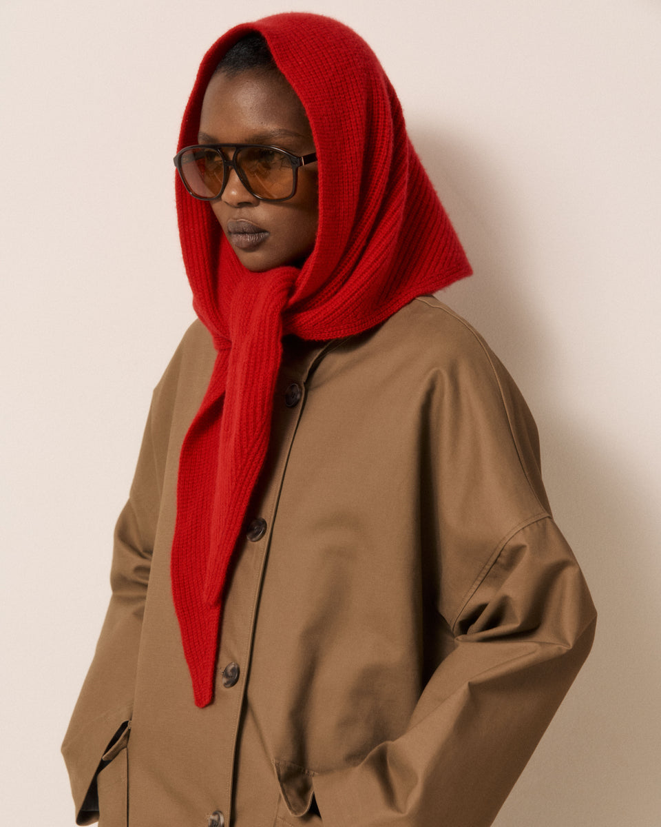 Echarpe Femme en Laine & Cachemire Rubis Melie - Image principale