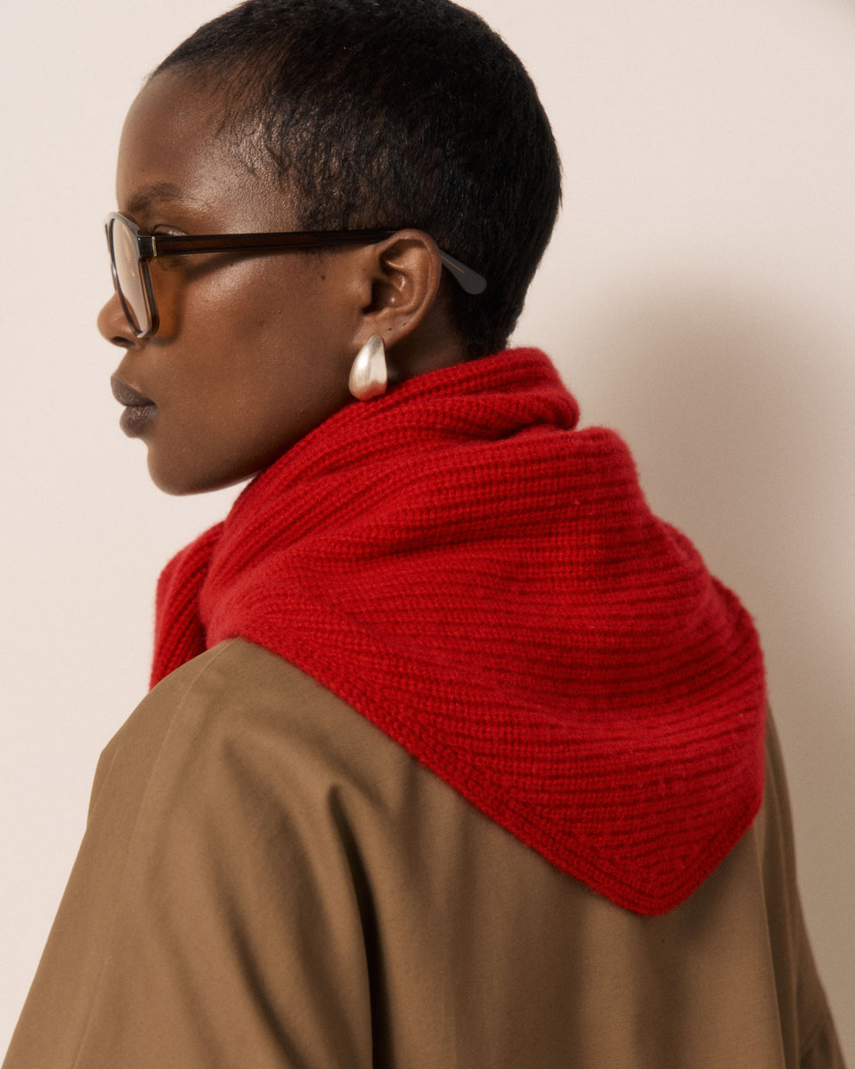 Echarpe Femme en Laine & Cachemire Rubis Melie - Image 2