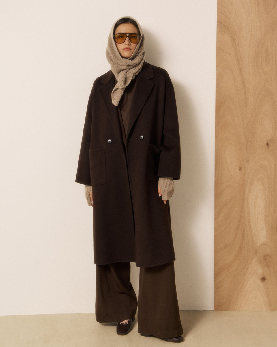 Mitaines Femme en Laine & Cachemire Taupe Messia - Image 2
