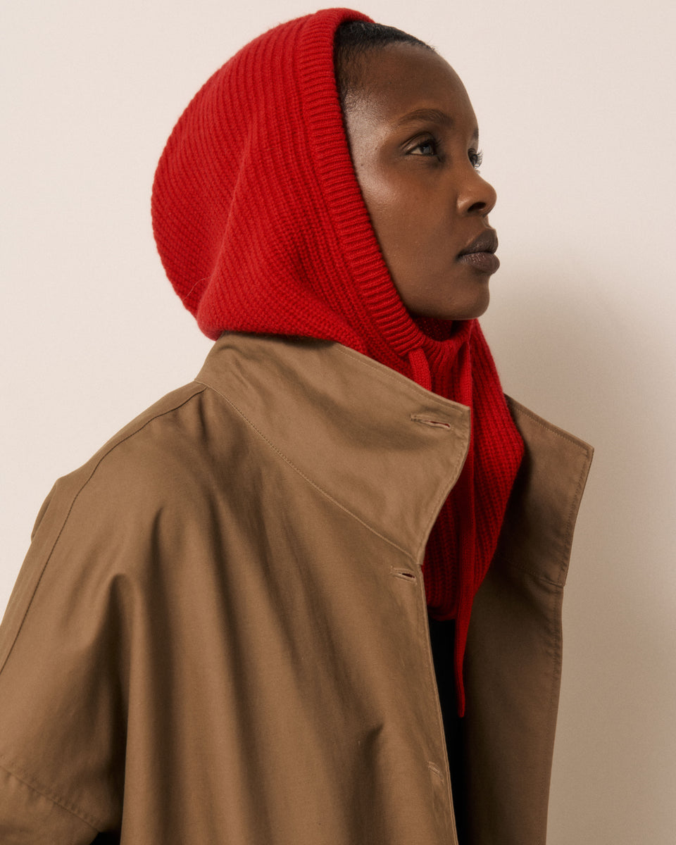 Cagoule Femme en Laine & Cachemire Rubis Meysie - Image 3