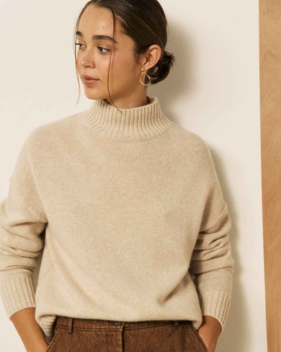 Pull Femme en Cachemire Beige Myson - Image principale