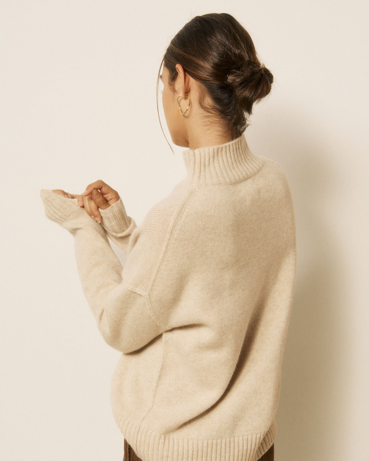 Pull Femme en Cachemire Beige Myson